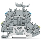 WAGO ELETTRONICA - Morsetto a due piani.Morsetto passante/per cavo schermato.1 mm².grigio