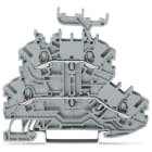 WAGO ELETTRONICA - Morsetto a due piani.Morsetto passante/passante.L/N.grigio