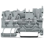 WAGO ELETTRONICA - Morsetto di base per 2 conduttori/1 pin.2,5 mm².per guida DIN 35 x 15 e 35 x 7,5.blu