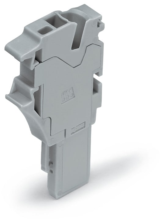 WAGO ELETTRONICA - Modulo iniziale per connettore femmina per 1 conduttore.Push-in CAGE CLAMP®.4 mm².arancione