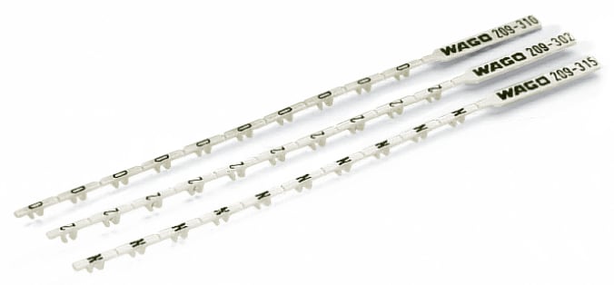 WAGO ELETTRONICA - Strisce di marcatura.MARCATO.R.bianco