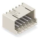 WAGO ELETTRONICA - Connettore maschio THT.Pin a saldare 1 mm Ø.angolato.grigio chiaro