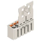WAGO ELETTRONICA - Spina femmina per 1 conduttore.pulsante.Push-in CAGE CLAMP®.grigio chiaro 2092-1108