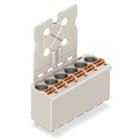WAGO ELETTRONICA - Connettore femmina 1 cond. THT, dritt..pulsante.Push-in CAGE CLAMP®.grigio chiaro 2092-1153