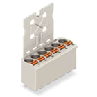 WAGO ELETTRONICA - Connettore femmina 1 cond. THT, dritt..pulsante.Push-in CAGE CLAMP®.grigio chiaro
