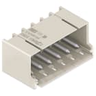 WAGO ELETTRONICA - Connettore maschio THT.Pin a saldare Ø 1,4 mm.angolato.grigio chiaro 2092-1432