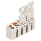 WAGO ELETTRONICA - Spina femmina per 1 conduttore.pulsante.Push-in CAGE CLAMP®.grigio chiaro 2092-3102