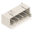 WAGO ELETTRONICA - Connettore maschio THT.Pin a saldare Ø 1,4 mm.angolato.grigio chiaro