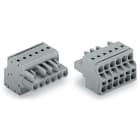 WAGO ELETTRONICA - Connettore femmina per 2 conduttori.Push-in CAGE CLAMP®.2,5 mm².grigio