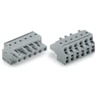 WAGO ELETTRONICA - Connettore femmina per 2 conduttori.Push-in CAGE CLAMP®.2,5 mm².grigio