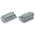 WAGO ELETTRONICA - Connettore femmina per 2 conduttori.Push-in CAGE CLAMP®.2,5 mm².grigio