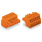 WAGO ELETTRONICA - Connettore femmina per 2 conduttori.Push-in CAGE CLAMP®.2,5 mm².arancione