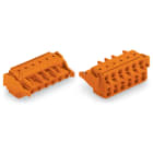 WAGO ELETTRONICA - Connettore femmina per 2 conduttori.Push-in CAGE CLAMP®.2,5 mm².arancione