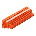 WAGO ELETTRONICA - Spina femmina per 1 conduttore.CAGE CLAMP®.2,5 mm².arancione