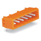 WAGO ELETTRONICA - Connettore maschio THT.Pin a saldare 1,2 x 1,2 mm.angolato.arancione