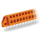 WAGO ELETTRONICA - Morsetto per circuito stampato.2,5 mm².Passo pin 5,08 mm.arancione