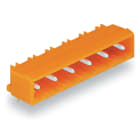 WAGO ELETTRONICA - Connettore maschio THT.Pin a saldare 1,2 x 1,2 mm.angolato.arancione
