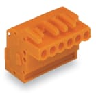 WAGO ELETTRONICA - Connettore femmina 1 conduttore, ang..CAGE CLAMP®.2,5 mm².arancione 232-319/026-000