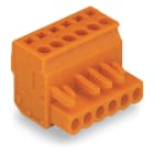 WAGO ELETTRONICA - Connettore femmina 1 conduttore, ang..CAGE CLAMP®.2,5 mm².arancione 232-418/026-000