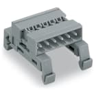 WAGO ELETTRONICA - Connettore maschio doppio pin.Montaggio su guida DIN 35.9 poli.grigio