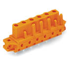 WAGO ELETTRONICA - Connettore femmina THT.dritto.Passo pin 7,62 mm.arancione