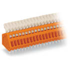 WAGO ELETTRONICA - Morsetto per circuito stampato.pulsante.0,5 mm².arancione
