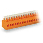 WAGO ELETTRONICA - Morsetto per circuito stampato.pulsante.1,5 mm².arancione