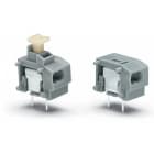 WAGO ELETTRONICA - Morsetto per circuito stampato per 2 conduttori sovrapponibile.pulsante.0,75 mm².grigio 235-551/332-000