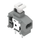 WAGO ELETTRONICA - Morsetto per circuito stampato per 2 conduttori sovrapponibile.pulsante.0,75 mm².grigio chiaro