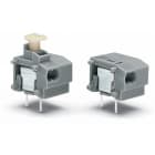 WAGO ELETTRONICA - Morsetto per circuito stampato per 2 conduttori sovrapponibile.0,75 mm².Passo pin 10/10,16 mm.grigio