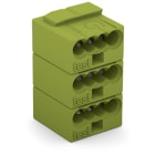 WAGO ELETTRONICA - Spina femmina per 4 conduttore.PUSH WIRE®.Ø 0,8 mm.blu