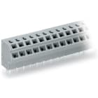 WAGO ELETTRONICA - Morsetto per circuito stampato per 2 conduttori.0,75 mm².Passo pin 5/5,08 mm.grigio