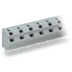 WAGO ELETTRONICA - Morsetto per circuito stampato per 2 conduttori.0,75 mm².Passo pin 10/10,16 mm.grigio