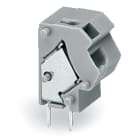 WAGO ELETTRONICA - Morsetto per circuito stampato per 2 conduttori sovrapponibile.0,75 mm².Passo pin 10/10,16 mm.grigio chiaro