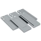 WAGO ELETTRONICA - Montaggio.per plotter.Piastra di supporto per Conta-Clip: Universal.grigio chiaro