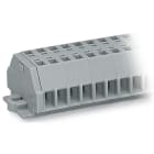 WAGO ELETTRONICA - Morsettiera per 2 conduttori.senza pulsanti.con flange di fissaggio.grigio