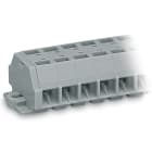 WAGO ELETTRONICA - Morsettiera per 4 conduttori.senza pulsanti.con flange di fissaggio.grigio