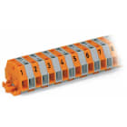 WAGO ELETTRONICA - Morsettiera per 2 conduttori.senza pulsanti.con flange di fissaggio.multicolore 260-410