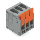 WAGO ELETTRONICA - Morsetto per circuito stampato.leva.4 mm².grigio