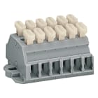 WAGO ELETTRONICA - Morsettiera per 2 conduttori.su entrambi i lati con pulsanti.con flange di fissaggio.grigio