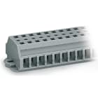WAGO ELETTRONICA - Morsettiera per 2 conduttori.senza pulsanti.con flange di fissaggio.grigio