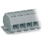WAGO ELETTRONICA - Morsettiera per 4 conduttori.senza pulsanti.con flange di fissaggio.grigio 262-209