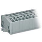 WAGO ELETTRONICA - Morsettiera per 2 conduttori.senza pulsanti.con piedi di fissaggio a scatto.grigio