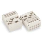 WAGO ELETTRONICA - Supporto conduttore.con contatto di terra diretto.con piedi di fissaggio a scatto.bianco