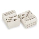 WAGO ELETTRONICA - Supporto conduttore.senza contatto di terra.con piedi di fissaggio a scatto.bianco
