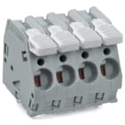 WAGO ELETTRONICA - Morsetto per circuito stampato.leva.6 mm².grigio chiaro 2706-104/000-009