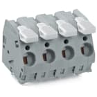 WAGO ELETTRONICA - Morsetto per circuito stampato.leva.6 mm².nero 2706-204/000-004