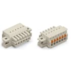 WAGO ELETTRONICA - Spina femmina per 1 conduttore.pulsante.Push-in CAGE CLAMP®.grigio chiaro 2734-112/031-000