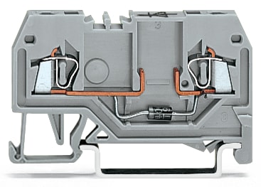 WAGO ELETTRONICA - Morsetto per componente.2 conduttori.con diodo 1N4007.grigio
