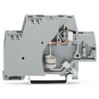 WAGO ELETTRONICA - Morsetto per componente.a due piani.con piastra terminale.grigio